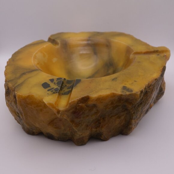 Genuine Alabaster Made in Italy Ash Tray - Picture 1 of 16